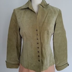 Olive green petite jacket